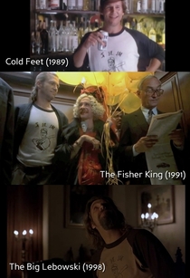 Jeff Bridges literally wore same shirt in  different movies