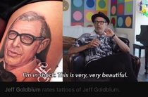 Jeff Goldblum rates tattoos of Jeff Goldblum