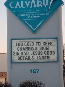 Jesus its cold outside