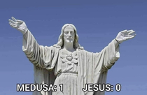 Jesus vs Medusa