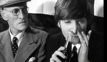John Lennon sniffing coke