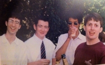 John Oliver in college with Richard Ayoade and David Mitchell Xpost from rCommunity