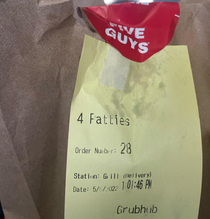 Just a printer error or is Five Guys shaming me