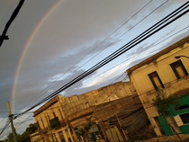 Just a rainbow over my neighborhood Have a nice day