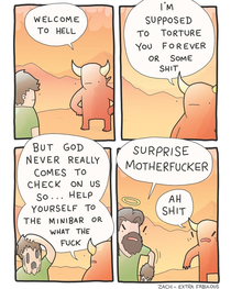 Just another day in hell  by extrafabulous_comics