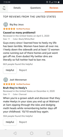 Just discovered reviews for adult Heelys on amazon