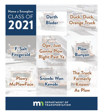 Just found out Minnesota names their plows