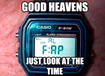 Just look at the time
