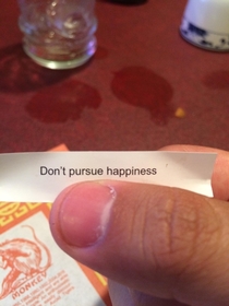 Just opened this fortune cookie
