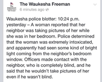 Just our local police blotter