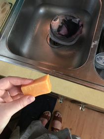 Just realized my soap wasnt working because its literally a block of cheese