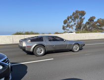 Just spotted this DeLorean The DeLorean is cool but imagine how annoying it would be to own one At every stop light every gas station people would come up Are you going back to the future Wheres your flux capacitator HAHAHAHA