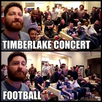 Justin Timberlake vs Football
