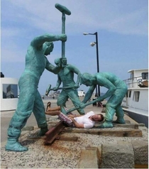 Keep attacking the statues see what happens