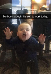 Kids are fun in the office