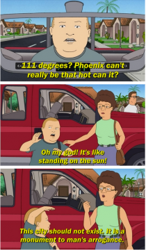 King Of The Hill nailed this weeks weather forecast