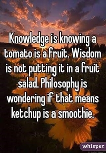 Knowledge Wisdom and Philosophy