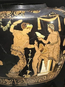 Latina mum on an ancient greek vase