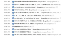 Leaving the browser history open in case anyone in the coffee shop tries to steal my laptop when Im in the toilet