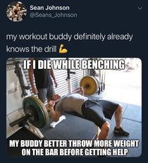 Let your workout buddy know before its too late