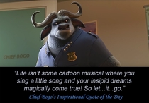 Life isnt some cartoon musical