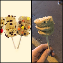 Like most fair food cookie dough on a stick did not live up to expectations