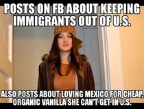 Likes Mexicans as long as they make cheap stuff she can buy