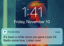 Listen Pandora now is not the time