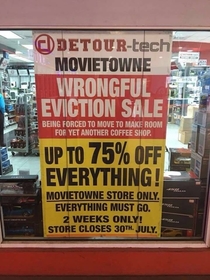 Local electronic shop is not pleased about having to move
