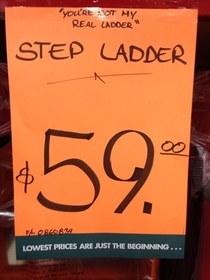 Local hardware store with a sense of humour