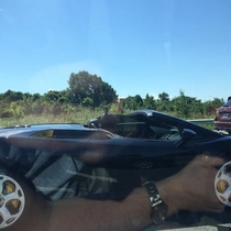 Look who I found driving a Lambo on I- I think Bruce forgot to change