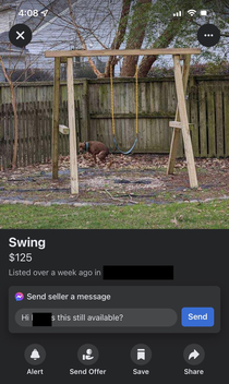 Looking at used swing sets