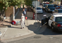 Looking for neighborhoods to move into via Google street view when I see this in front of a potential apartment
