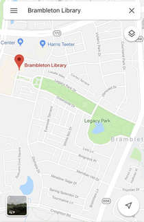 Looking up directions to my library when suddenly I realized something