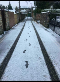 Looks like Fred Flintstone made it to work this morning