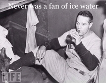 Lou Gehrig on ice water