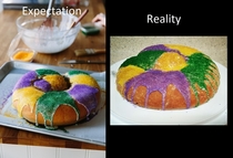 Made a king cake for my NOLA-born mothers birthday