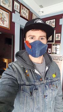 Made my pal a mask for his assface