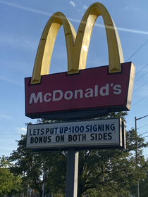 Manager lets put up  signing bonus on both sides