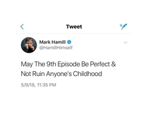 Mark Hamill best May Quote directed at Movie 