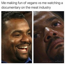 Me making Fun of vegans vs