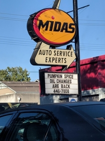 Midas is upping the Pumpkin Spice game
