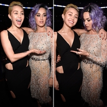 Miley Cyrus and Katy Perry compare breast sizes