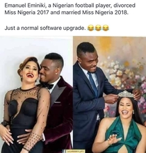 Miss Nigeria  vs Miss Nigeria  But the husband is same lucky guy