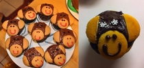 Monkey cupcake for my sons birthday