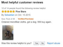 Most helpful Amazon customer review
