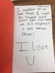 Mothers Day cards are Lit this year in my th grade class
