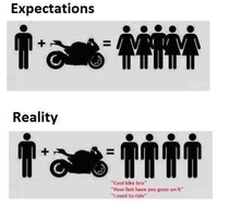 Motorcycle expectations vs reality