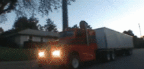 Motorised mini articulated lorry