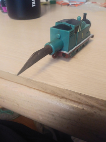 Moving present from my friend this monstrocity is named Thomas the Shank Engine